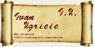 Ivan Ugričić vizit kartica